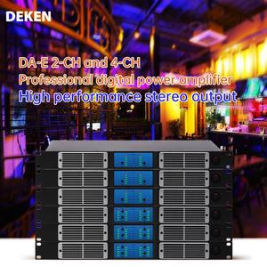 Amplificateur de puissance DEKEN DA-41000E haute puissance <span class=keywords><strong>4</strong></span> <span class=keywords><strong>canaux</strong></span> <span class=keywords><strong>1000W</strong></span> classe D 2000W 1U numérique stéréo professionnel - Product Image 5