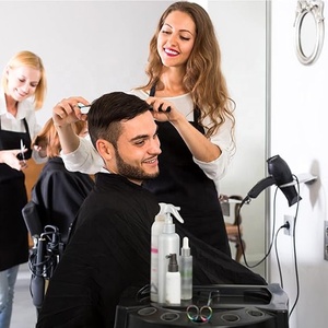Mantella da Barbiere <span class=keywords><strong>Unisex</strong></span> di Alta Qualità con Logo Personalizzato, Impermeabile, Regolabile con Chiusura a Scatto per <span class=keywords><strong>Parrucchieri</strong></span> e Stilisti - Product Image 5