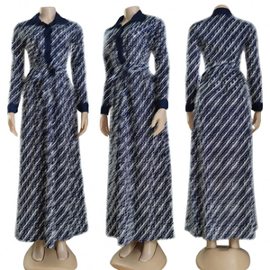 Mới Đến Của Phụ Nữ Cộng Với Kích Thước Dresses Thiết Kế Thời Trang Quần Áo Cho Công Việc Của Phụ Nữ Phong Cách Thời Trang In Kỹ Thuật Số Mùa Xuân - Product Image 2