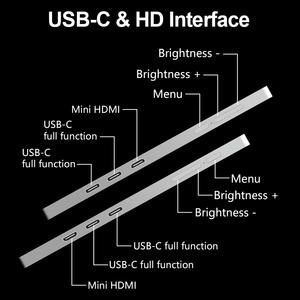 2024 fopo nuovo modello monitor lcd da 14 pollici 3 in 1 computer portatile schermo extender monitor display plug and play schermo duplicato - Product Image 3
