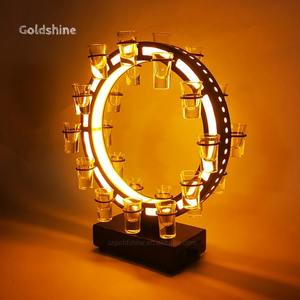 Présentoir LED rechargeable Glorifier 24 verres/tasses Ornement de Noël Porte-bouteille Présentateur Nouvel An Saint Valentin - Product Image 3