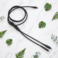 Câble USB C 100W à âme en cuivre de qualité supérieure, 2-en-1, charge rapide, articulation robuste testée, compatible Samsung Galaxy S23, ordinateur portable, iPad Air 5