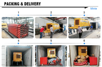 Minle Diesel Mobile Béton Machines Remorque Pompes À Béton Prix/Portable Mini Pompe À Béton Pour Les Travaux De Construction