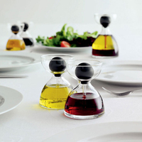 2021 Distributeur d'huile Et de Vinaigre Menu Pipette En Verre avec Plateau