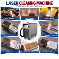 Machine de nettoyage laser CW portative refroidie par air pour l'élimination de la rouille et de la peinture sur les moules de pièces automobiles et l'entretien des surfaces métalliques
