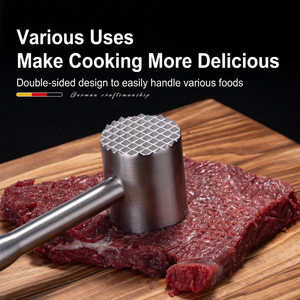 Maillet attendrisseur de viande en acier inoxydable 304, double face, robuste, pour steak, schnitzel et poitrine de poulet - Product Image 4