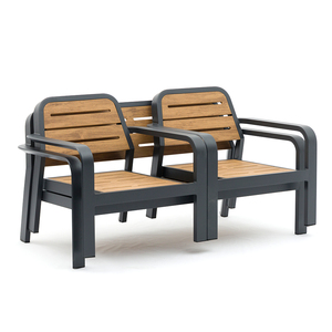 Sáu chỗ ngồi hợp kim nhôm ngoài trời sofa bảng thiết lập bền không thấm nước phong cách hiện đại có thể được tự do kết hợp gối đệm - Product Image 5