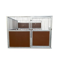 House Equine Box Barns Stall Frontplatte Tragbare Pferdes tälle Außentür verkleidung mit Schwingt ür als Tier fütterung käfig