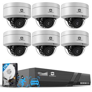 GWSECU 4K 8Mp AI 파손 방지 돔 포 IP 카메라 AI 인간 차량 감지 보안 시스템 키트 8 채널 Nvr 감시 시스템 - Product Image 2