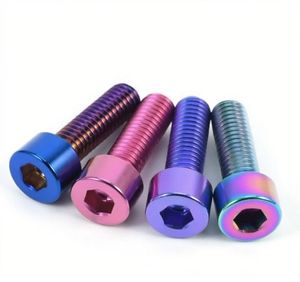 M4 M5 M6 M8 Aluminium Chrome Plated Chamfered Bevelled Oblique Cross <b>Large</b> Flat Head Socket Concrete Screws - Product Image 1