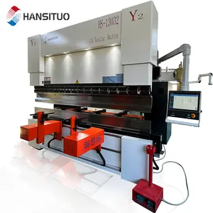 Máquina dobladora de acero de 6 + 1 ejes WE67K CNC con capacidad DA66T 130T2500MM y 3200MM