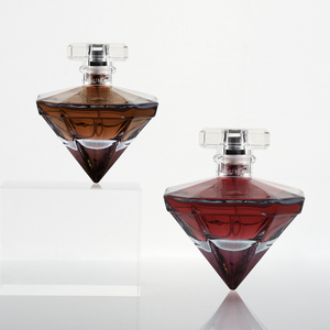 Tùy chỉnh bơm lại nước hoa chai dầu 30ml 50ml 100ml Ury kim cương hình dạng rỗng chai nước hoa thủy tinh với hộp - Product Image 3