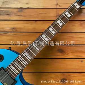 Chitarra Elettrica Stile <span class=keywords><strong>Les</strong></span> <span class=keywords><strong>Paul</strong></span> Ledux di Alta Gamma, Chitarra Elettrica Blu Brillante per il Mercato Internazionale - Product Image 3