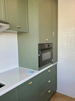 Armoire de cuisine moderne légère de luxe en bois de haute qualité grande capacité multicouche intégré conception simple