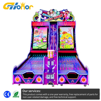 Machine de jeu de bowling professionnelle à monnayeur en métal G-Honor, simulateur d'arcade vidéo à double piste, avec système de tickets et de récompenses, pour centre commercial, 110/220V
