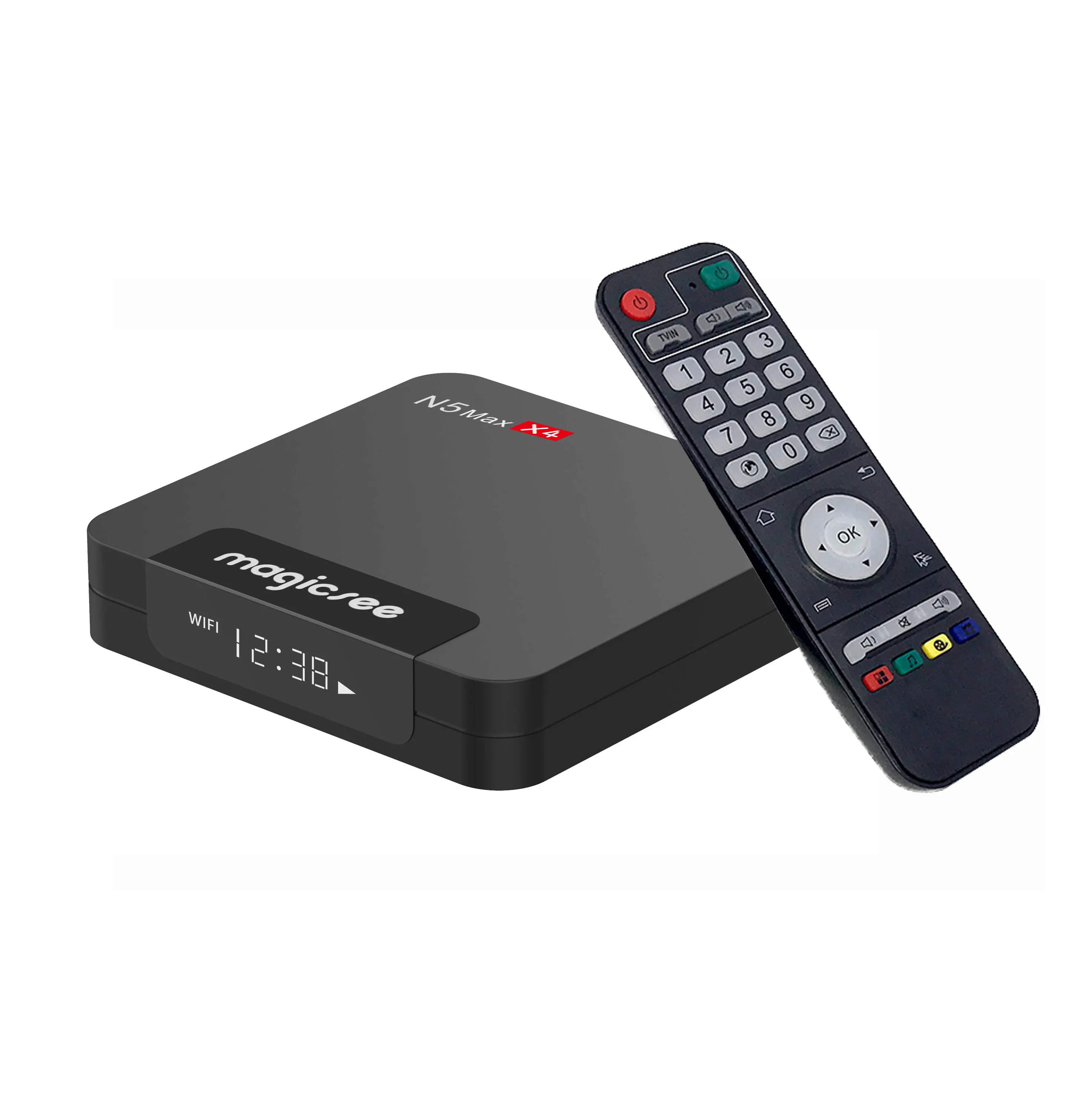 2022 New arrivals S905X4 Magicsee N5 max X4 tv box Android 11 4gb 32gb 64gb 2.4/5g wifi Quad Core smart tv