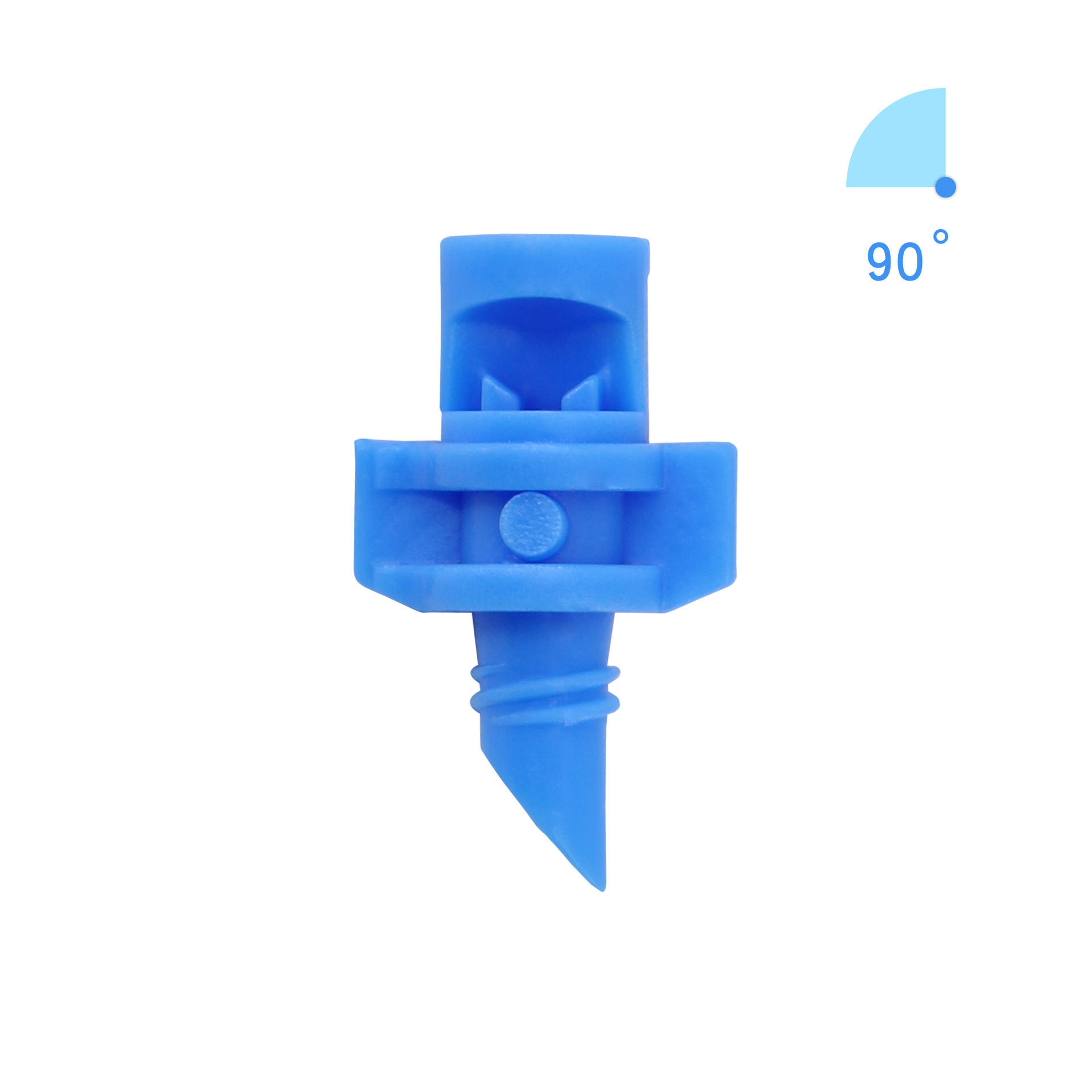 สีน้ำเงิน 90° หัวฉีดสะท้อนแสง