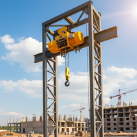 Palans électriques à câble métallique haute résistance 20 tonnes CD1 MD1 220V avec télécommande, rail unique, protection IP55 pour usage en construction