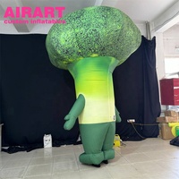 Costume de brocoli gonflable pour parade et activité, costume de légume gonflable, ballon