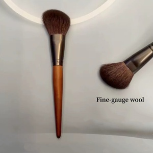 Ensemble de <span class=keywords><strong>pinceaux</strong></span> de maquillage pour le visage avec manches en bois DIY et poils naturels, incluant des <span class=keywords><strong>pinceaux</strong></span> pour blush, des <span class=keywords><strong>pinceaux</strong></span> éventail, des <span class=keywords><strong>pinceaux</strong></span> à blush angulaires, des <span class=keywords><strong>pinceaux</strong></span> à estomper plats, taille standard - Product Image 1