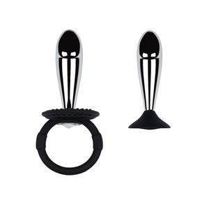 MOGlovers Metal Dildo Silicona Base Anal Plug Ring Head Butt Aleación de aluminio Juguetes para mujeres y hombres - Product Image 1