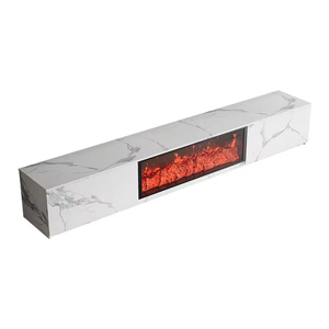 Mobile TV con Caminetto a Fiamma Simulata in Legno di Qualità Europea, Design Moderno per Camera da Letto e <span class=keywords><strong>Soggiorno</strong></span> - Product Image 1
