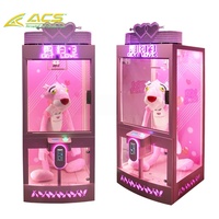 Machine à grue personnalisée ACS Metal Carnival à monnayeur pour parcs d'attractions, avec panneau de récompenses d'arcade pour centres de jeux