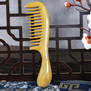 Peigne en bois de santal à dents larges pour massage des méridiens, pour usage domestique - Product Image 5