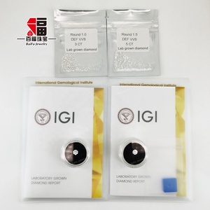 Bijoux Baifu, certificat IGI, <span class=keywords><strong>diamant</strong></span> cultivé en laboratoire HPHT CVD, couleur D, pureté VVS VS, <span class=keywords><strong>diamant</strong></span> non monté - Product Image 2