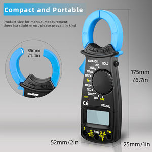 KUAIQU Pince ampèremétrique professionnelle DT3266L 600A Testeur de courant alternatif <span class=keywords><strong>avec</strong></span> indicateur de fil sous tension Tenue de données pour l'entretien électrique - Product Image 2
