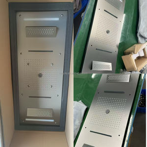 Set Doccia a Incasso con LED Soffione a Soffitto Rubinetteria da Bagno a Parete Kit di Lusso in Ottone Miscelatore a Pioggia - Product Image 4