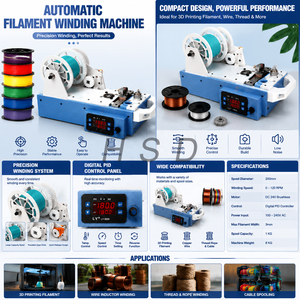 Machine de recyclage de bouteilles en extrudeuse <span class=keywords><strong>KOKE</strong></span> pour usage domestique et atelier, bobine en plastique pour filament d'imprimante 3D - Product Image 3