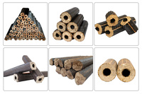 Machine à briquettes automatique à haut rendement pour les déchets agricoles, extrudeuse de la poussière de riz et de la sciure de bois |   Ligne de production de charbon de bois