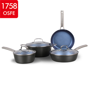 Cuisine de <span class=keywords><strong>Camping</strong></span> En Aluminium Forgé Revêtement Marbré Vie Sourire Ustensiles De Cuisine - Product Image 2