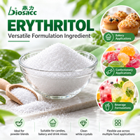 Poudre d'érythritol de qualité alimentaire 100 mesh, zéro calorie, édulcorant résistant aux acides thermiques pour boulangerie, produits laitiers et boissons