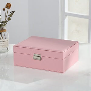 European Style Double-Layer Jewelry Organizer <b>Box</b> <b>Large</b> Space Jewelry Holder <b>Gift</b> <b>Box</b> New Product Category Jewelry Container - Product Image 6