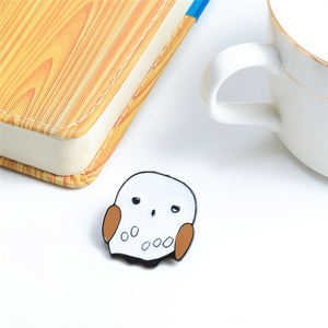 Broches Hibou <span class=keywords><strong>Hedwig</strong></span> Mignonnes Style Dessin Animé, Épingles Animaux Tendance, Bijoux, Épingles de Revers en Émail, Badges pour Col de Vestes en Jean, Accessoires de Sac, Cadeaux - Product Image 3