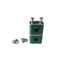 Pince de fixation métrique légère en plastique pour tuyaux, montage vertical multicouche sur rail pour équipement mécanique et hydraulique, directement du fabricant