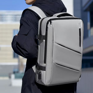 กระเป๋าใส่แล็ปท็อปแบบขยายได้ขนาด 16 นิ้ว สำหรับธุรกิจ ทนทาน กันน้ำ ทำจากผ้า Oxford พร้อมช่อง USB สำหรับพกพาไปโรงเรียนหรือเดินทาง - Product Image 5