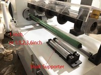 Machine de découpe rotative à 6 lames haute vitesse Sunrise SR-500 pour tubes en papier, contrôlée par PLC Schneider, longueur réglable 200-2000 mm, moteur