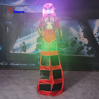 Costume de danse robot à Led RGB Stilts Walker Costumes de robot à Led Vêtements de robot lumineux pour adultes pour la fête en boîte de nuit pour les filles