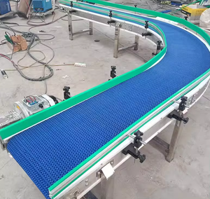 Máquina de Correia Transportadora Modular Plástica POM/PP Curvada para Linha de Produção de Vegetais - Product Image 5