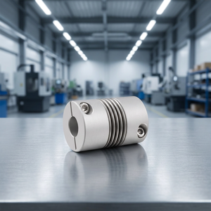 High-Strength GRC Series GRC-20*32 Aluminum Alloy Set Screw Spring Bellows Clamp Coupling - Product Image 1