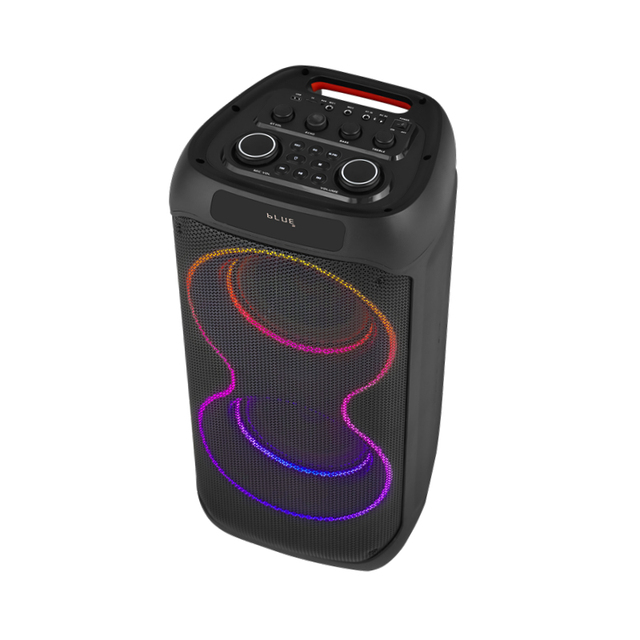 Diamond Hot Selling Double 8 Inch High Power Wireless Speaker LED RGB Light Party Box Plastic Party Speaker