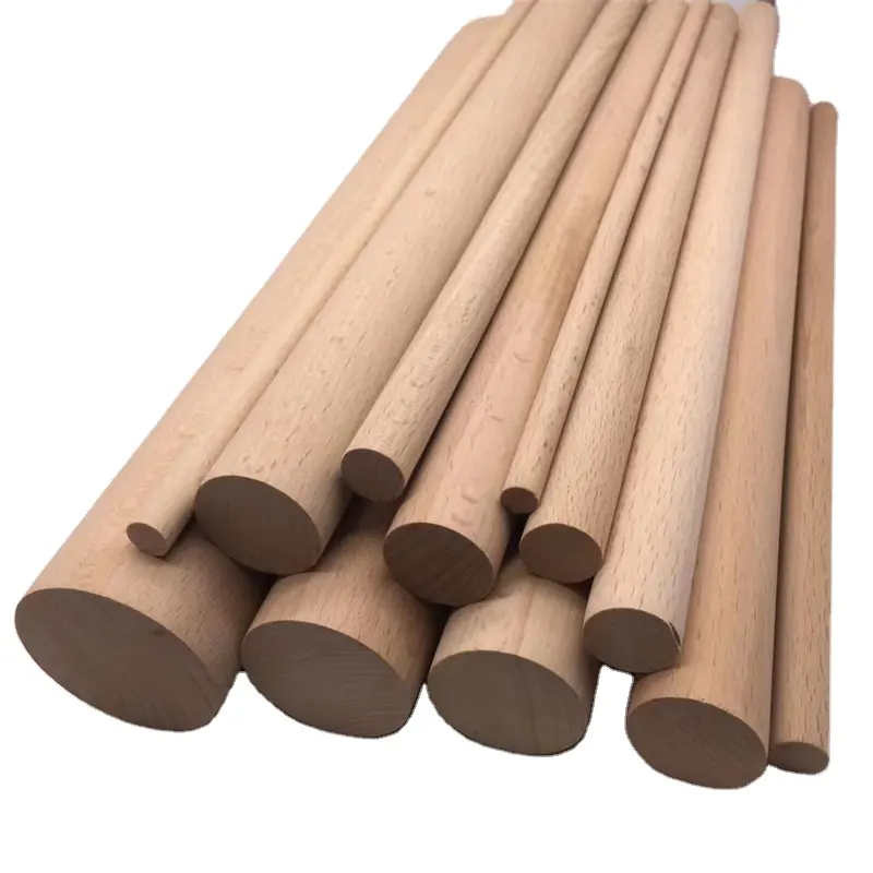 Bastone di legno massiccio all'ingrosso bastone rotondo piccolo strumento manico di canna fatto a mano fai da te materiale varietà di lunghezze