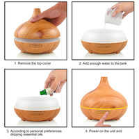Meilleure vente Diffuseur ultrasonique Diffuseur d'arômes Humidificateur d'air parfumé Contrôle du yoga Diffuseur d'huiles essentielles