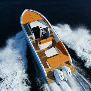 Barco de Pesca de FRP Resistente y Duradero de 25 pies, Embarcación Comercial <span class=keywords><strong>Panga</strong></span> para Alta Mar con Herrajes Completos, Se Acepta Logotipo OEM - Product Image 3