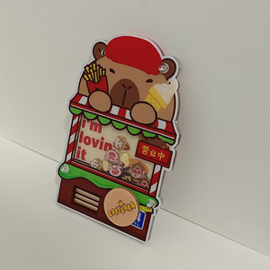 Portachiavi in Plastica Trasparente a Doppia Faccia con Motivo <span class=keywords><strong>Anime</strong></span> a Tema Animale <span class=keywords><strong>Unico</strong></span> Kawaii, Artigianato Preferito dai Fan con Ciondolo Scintillante - Product Image 6
