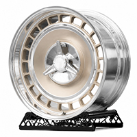 Nouvelle jante en aluminium haute performance New Vintage 69 Trams Deep Dish Lip 20" 24inch Backspace White Multi Spoke High Performance Aluminum Wheel Bolt Chevelle