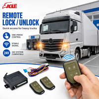 Système d'entrée sans clé pour camion 24V avec 2 télécommandes, kit de verrouillage centralisé des portes pour véhicules utilitaires lourds
